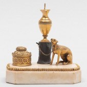 LATE GEORGE III ORMOLU AND PAT