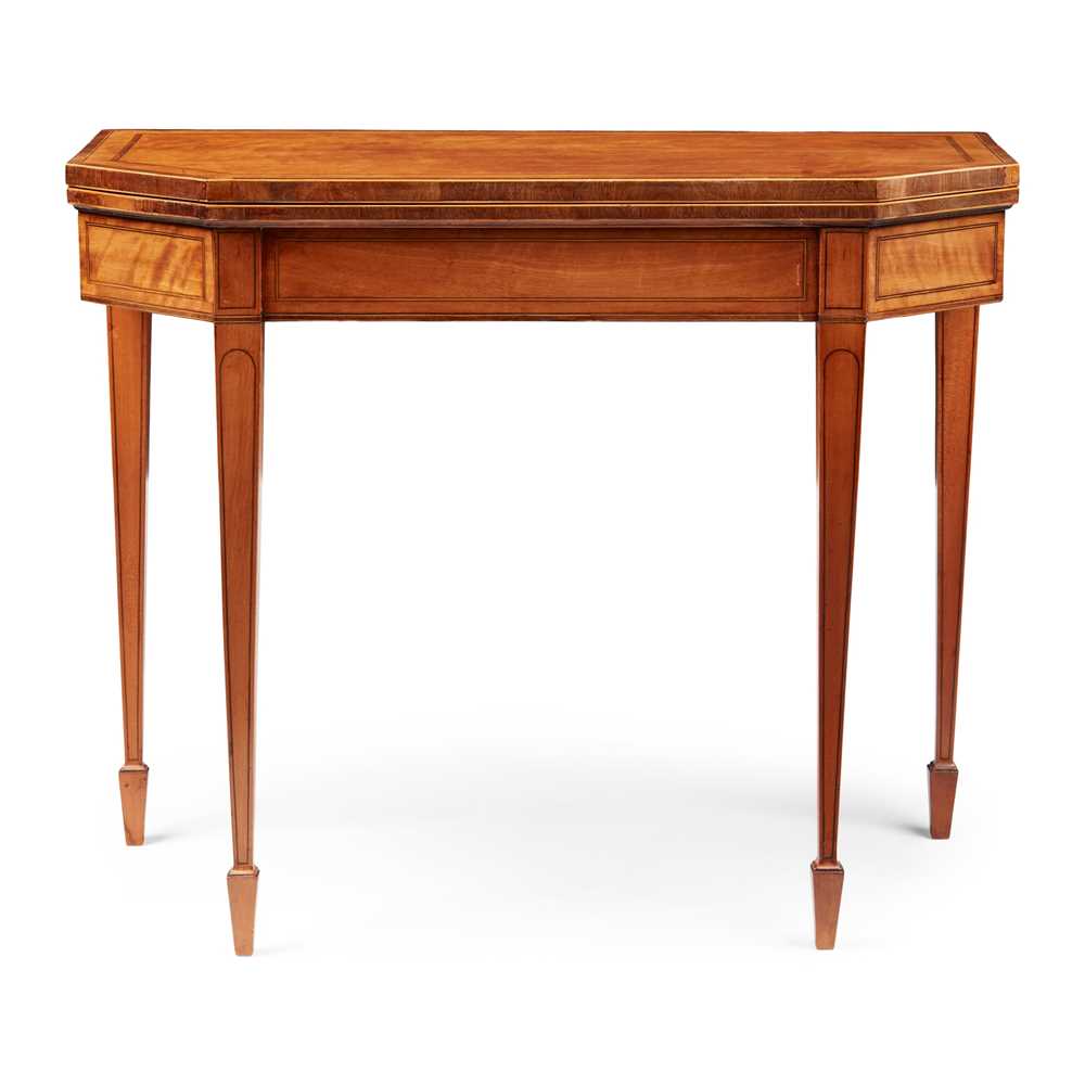 LATE GEORGE III SATINWOOD AND