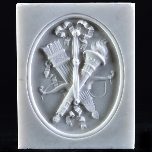 LATE GEORGE III WHITE MARBLE