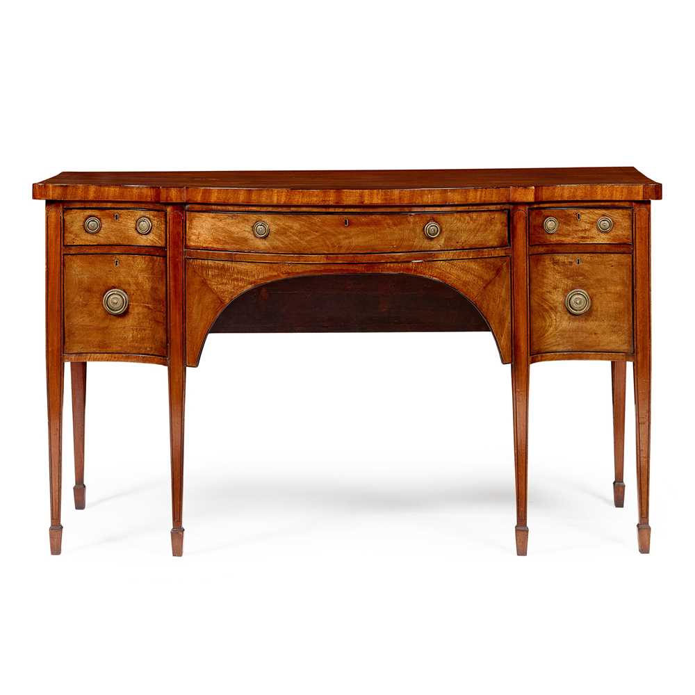 LATE GEORGIAN MAHOGANY AND EBONISED
