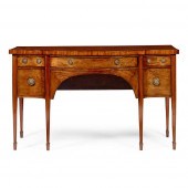 LATE GEORGIAN MAHOGANY AND EBO
