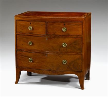 Late Georgian mahogany bowfront