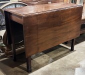 LATE GEORGIAN MAHOGANY DROP LE