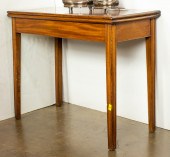 LATE GEORGIAN MAHOGANY GAMES T