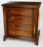 LATE GEORGIAN MAHOGANY SALESMA