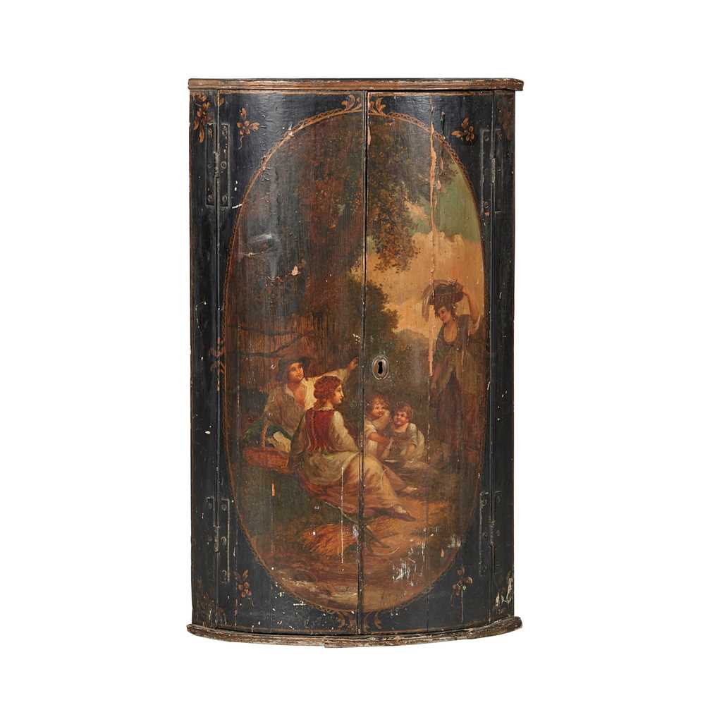 LATE GEORGIAN PAINTED HANGING