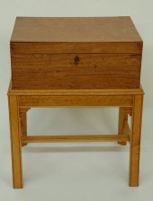 LATE GEORGIAN SATINWOOD BOX, C