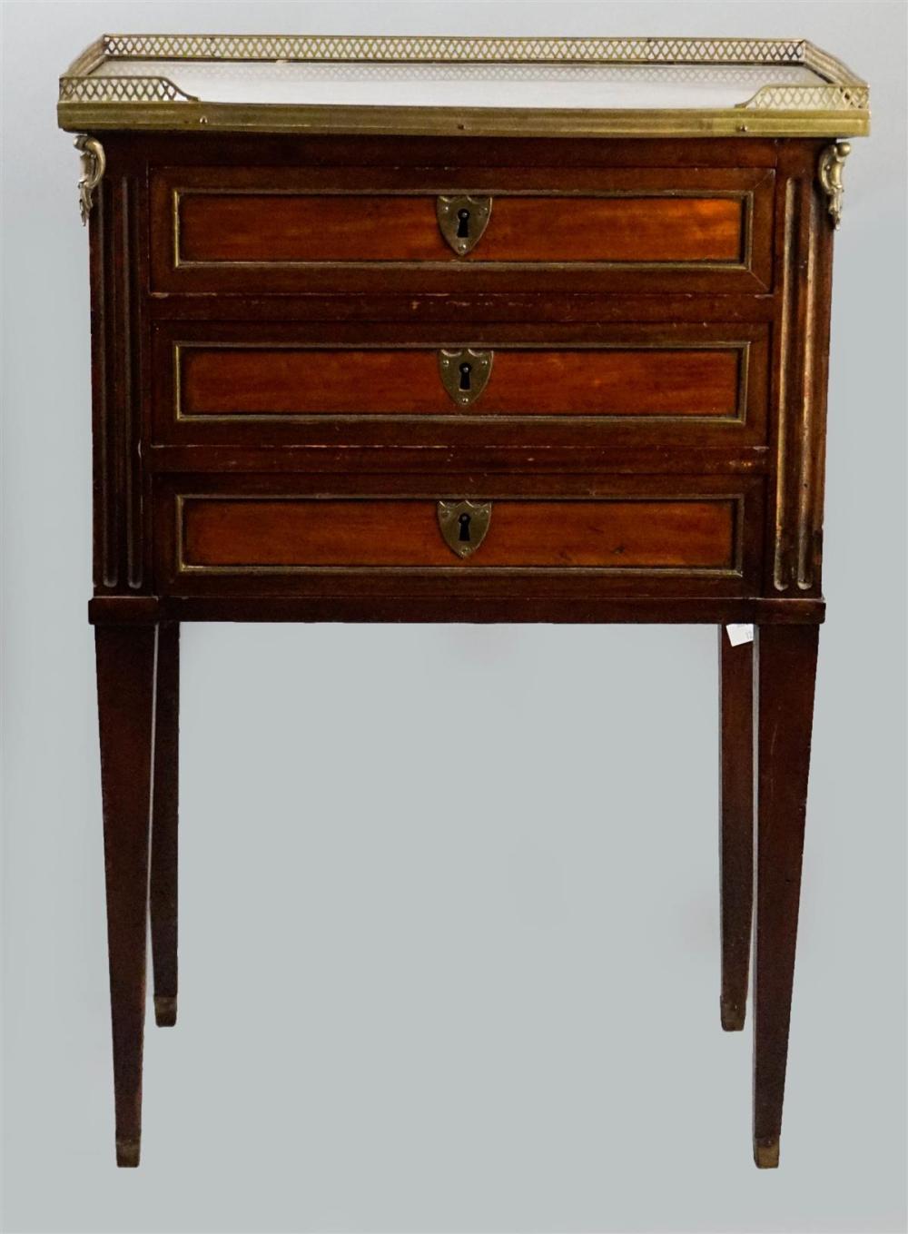 LATE LOUIS XVI MAHOGANY AND