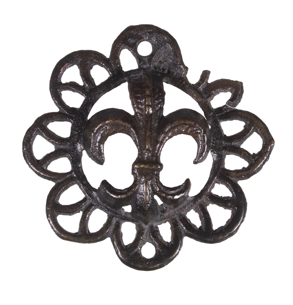 LATE MEDIEVAL BRONZE MOUNT WITH