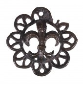 LATE MEDIEVAL BRONZE MOUNT WIT