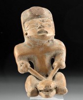 LATE OLMEC POTTERY FIGURE RIDI