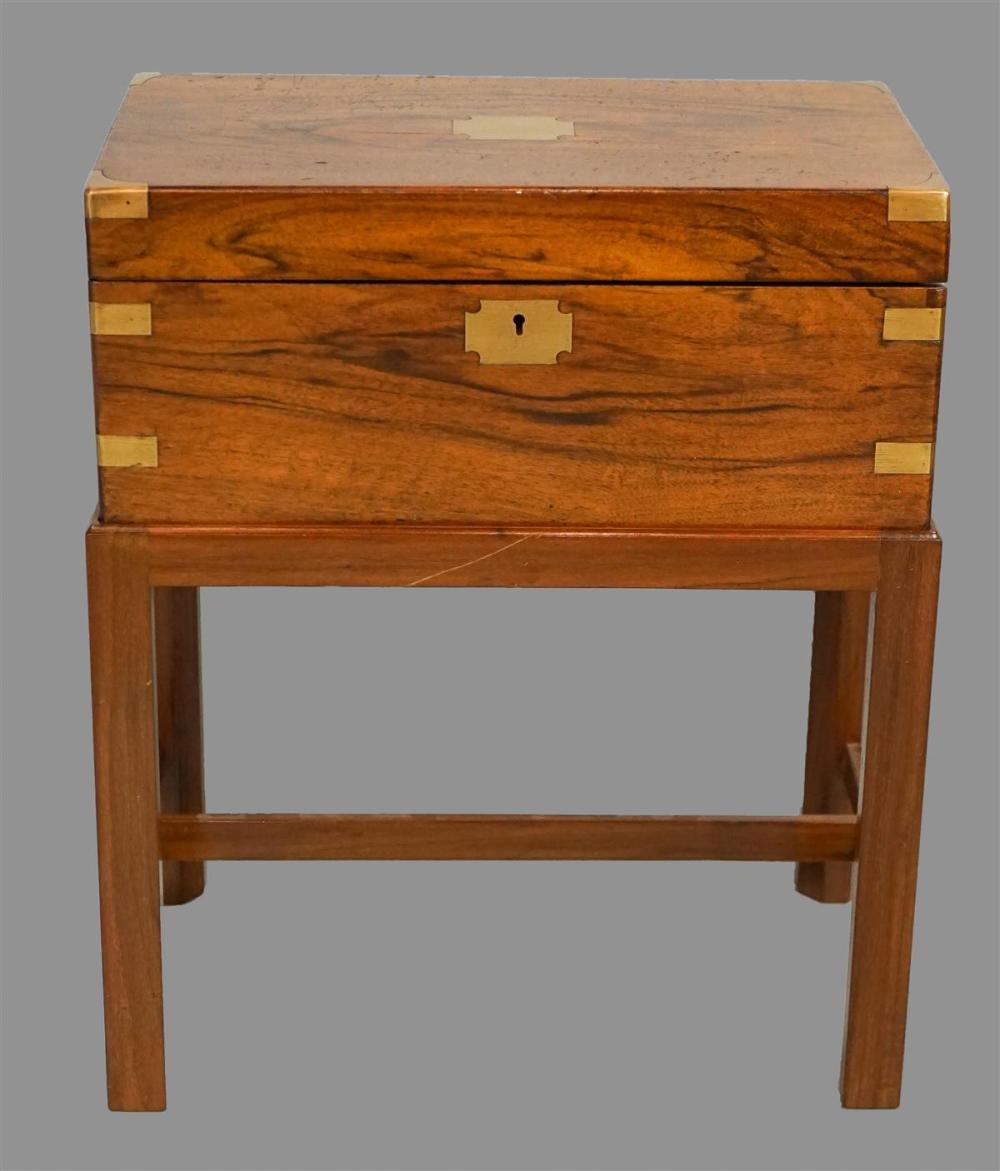 LATE REGENCY BRASS MOUNTED ROSEWOOD