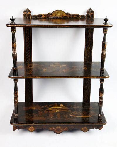 LATE REGENCY CHINOISERIE THREE TIER