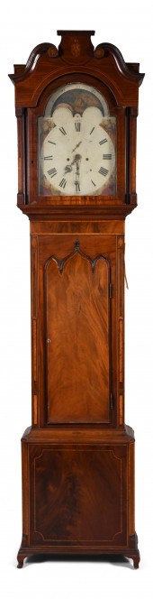 LATE REGENCY INLAID MAHOGANY T