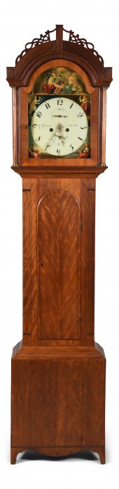 LATE REGENCY INLAID MAHOGANY T