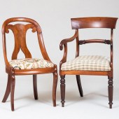 LATE REGENCY MAHOGANY ARMCHAIR