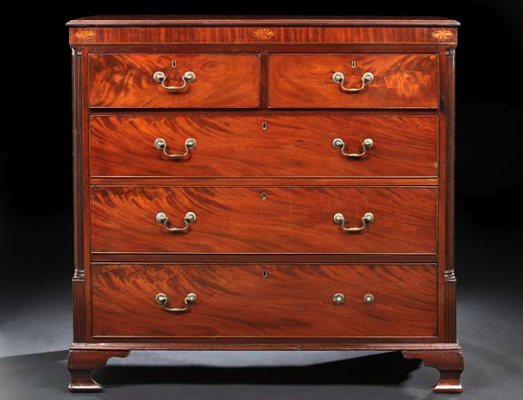 Late Regency Mahogany Chest, 