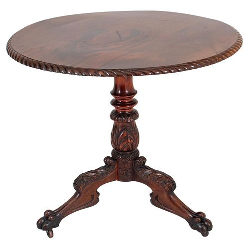 LATE REGENCY MAHOGANY CIRCULAR