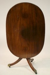 LATE REGENCY MAHOGANY OVAL BRE