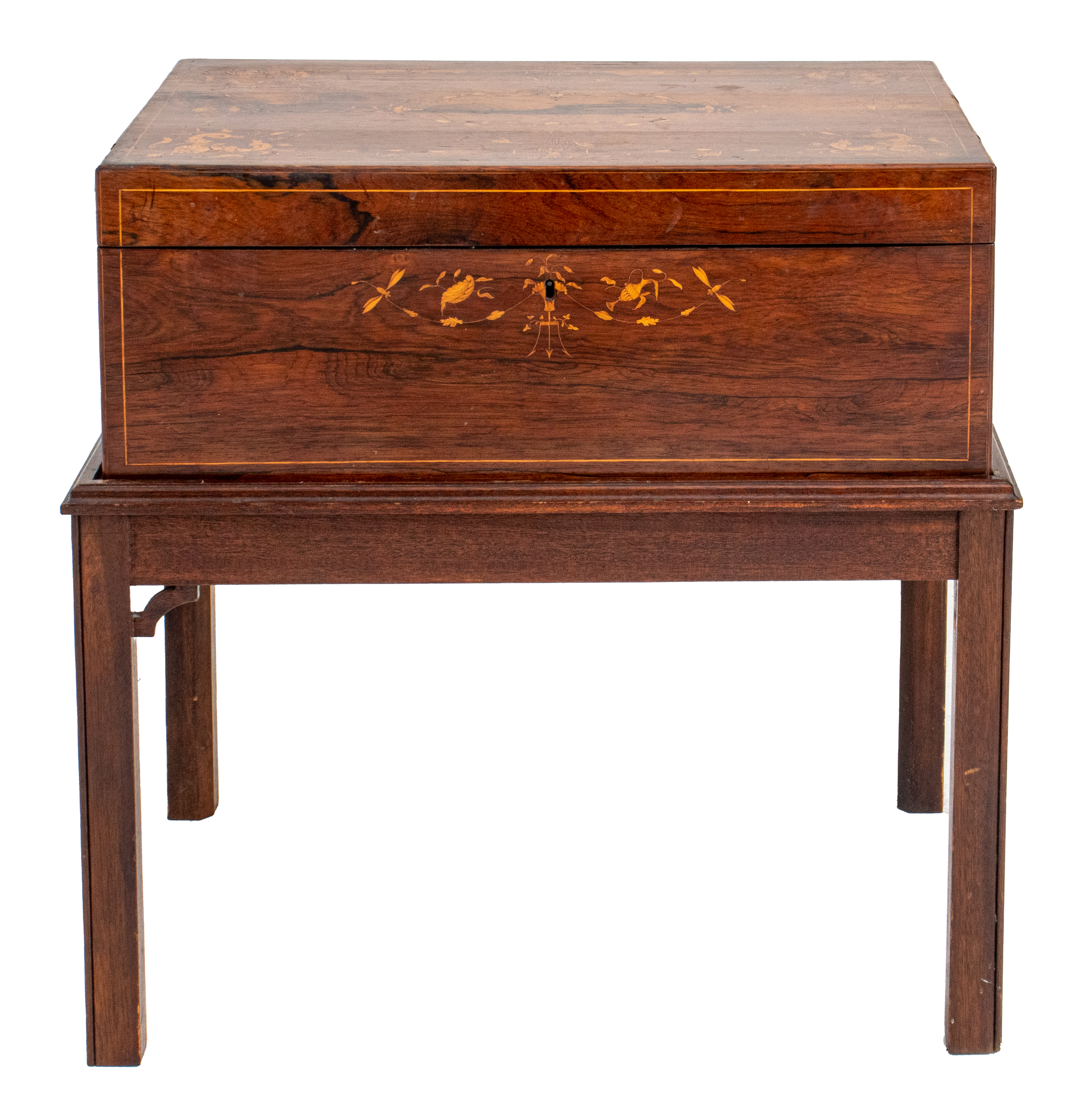 LATE REGENCY ROSEWOOD WRITING BOX