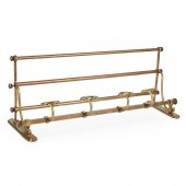 LATE VICTORIAN BRASS LUGGAGE A