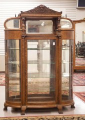 LATE VICTORIAN CARVED OAK AND