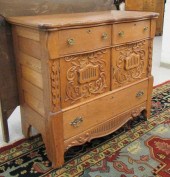 LATE VICTORIAN CARVED OAK BUFF