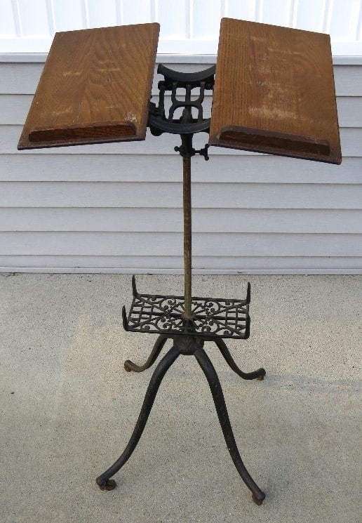 LATE VICTORIAN CAST IRON & OAK