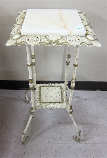 LATE VICTORIAN CAST IRON PLANTSTAND