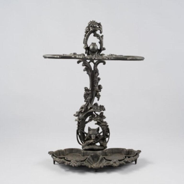 LATE VICTORIAN CAST IRON UMBRELLA