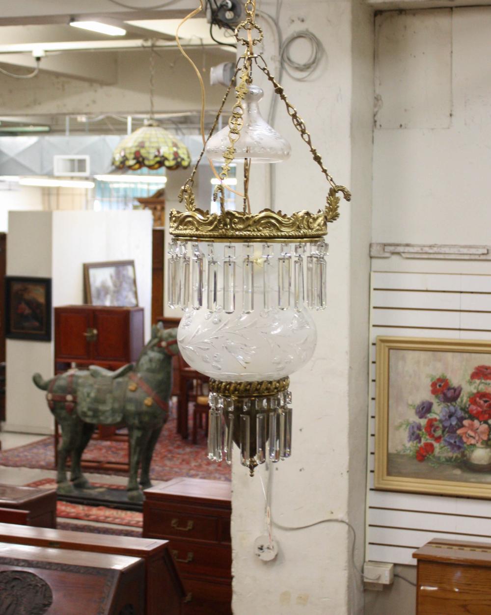 LATE VICTORIAN ELECTRIFIED KEROSENE