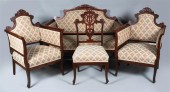 LATE VICTORIAN FOUR-PIECE PARL