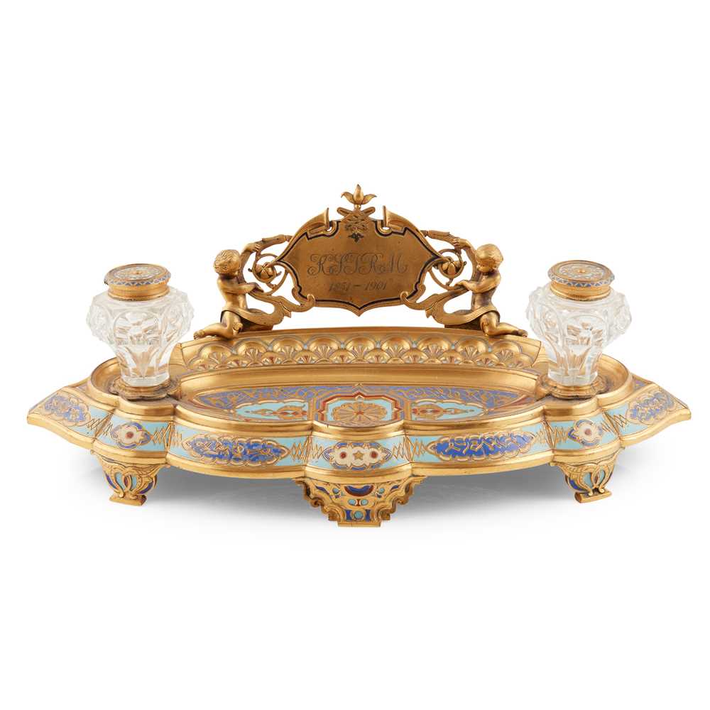 LATE VICTORIAN GILT METAL AND