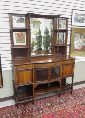 LATE VICTORIAN INLAID ROSEWOOD