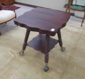 LATE VICTORIAN LAMP TABLE, AME