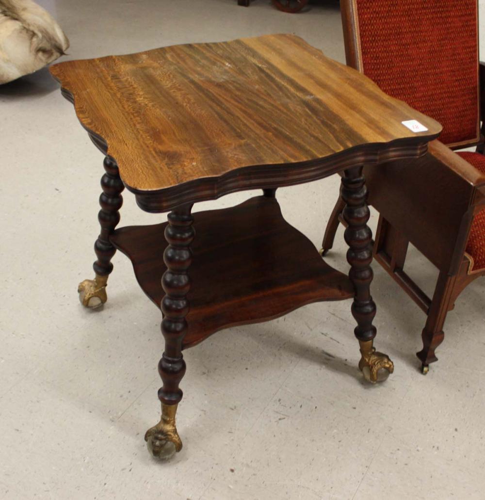 LATE VICTORIAN LAMP TABLE,