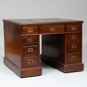 LATE VICTORIAN MAHOGANY CAMPAI