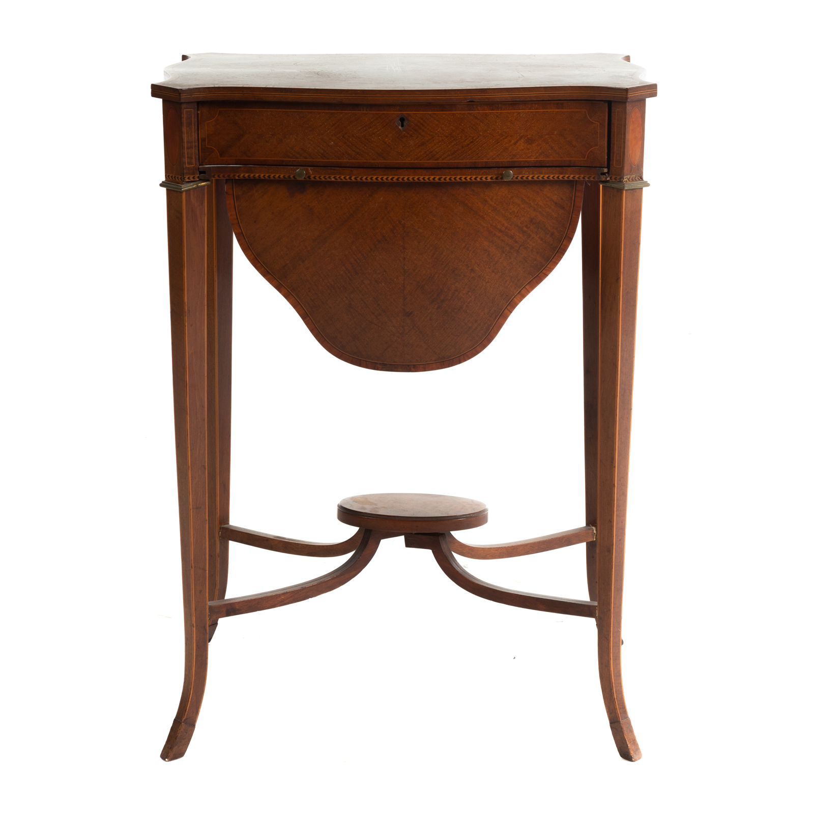 LATE VICTORIAN MAHOGANY INLAID