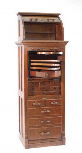 LATE VICTORIAN MAHOGANY ROLL-T