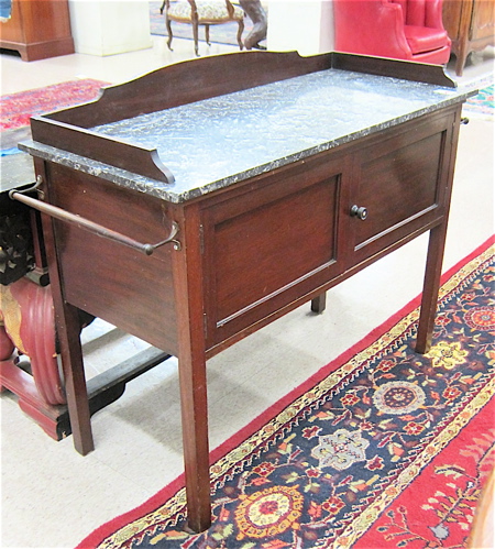 LATE VICTORIAN MARBLE-TOPPED