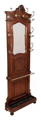 LATE VICTORIAN MIRROR-BACK HAL