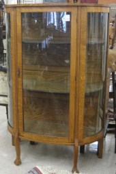 LATE VICTORIAN OAK AND CURVED