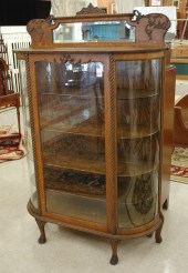 LATE VICTORIAN OAK AND CURVED