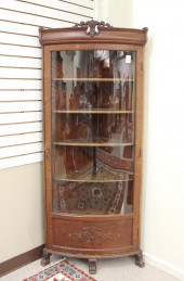 LATE VICTORIAN OAK AND CURVED