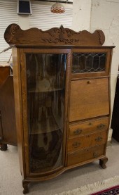 LATE VICTORIAN OAK SECRETARY B