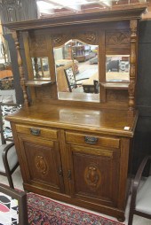 LATE VICTORIAN OAK SIDEBOARDLA