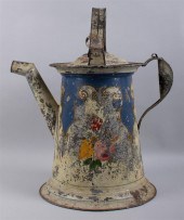 LATE VICTORIAN PAINTED TIN LAR