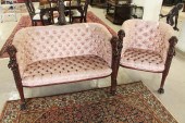 LATE VICTORIAN SETTEE AND MATC