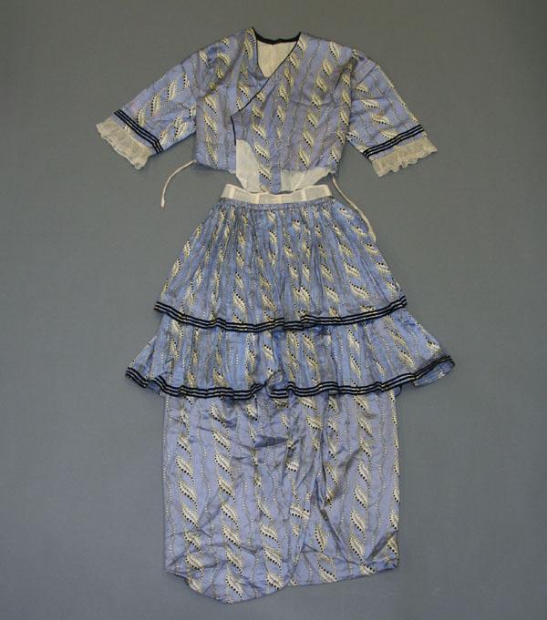 Late Victorian silk and lace