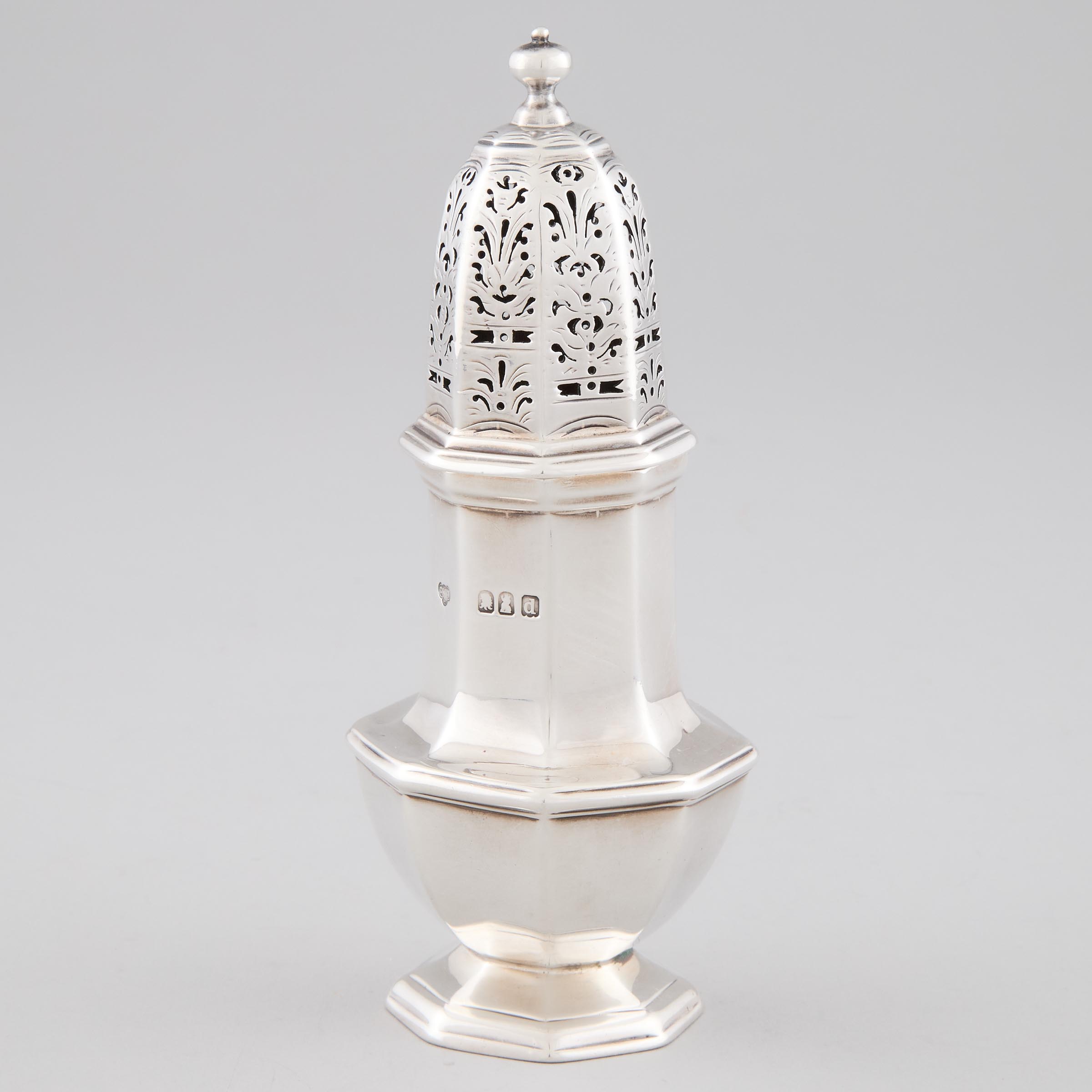 Late Victorian Silver Sugar Caster,